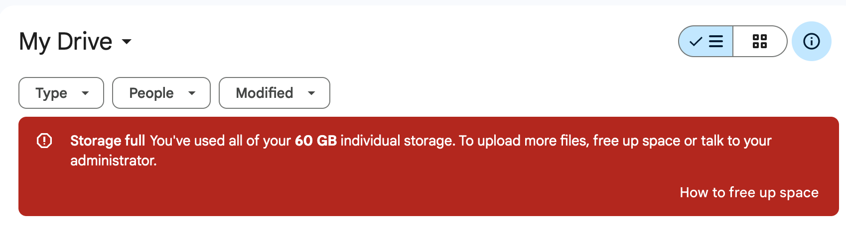 How to run out of space on an unlimited Google Drive.