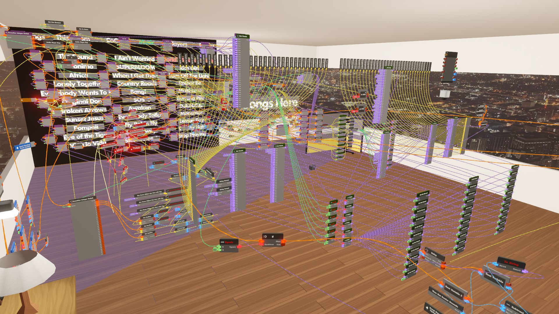 in-game photo of room with many CV2 circuits in it